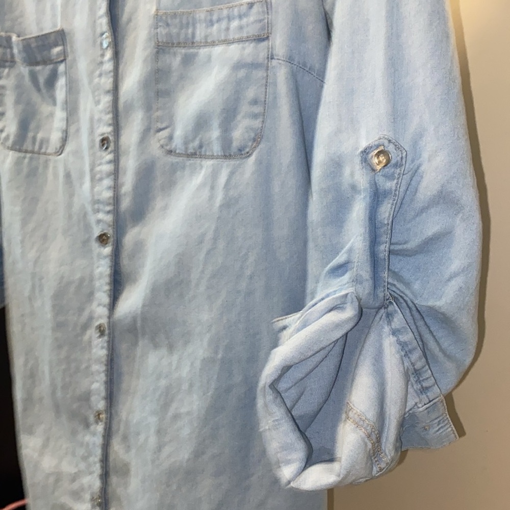 Denim Button-Up Shirt - Picture 4 of 5